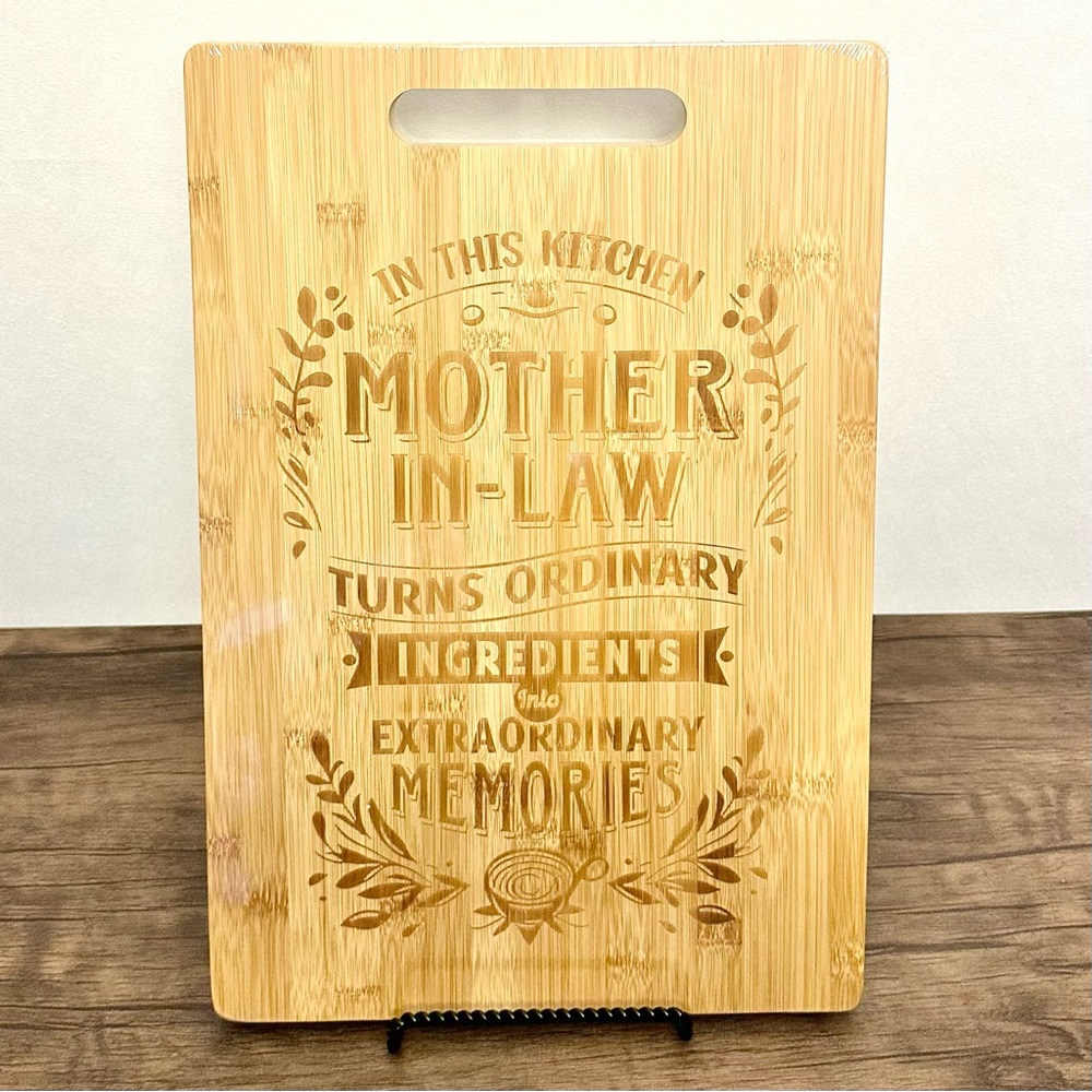 👩‍🍳 Bamboo Cutting Board | 12x10 Gourmet Prep Board | Gift Ready Kitchen Accent